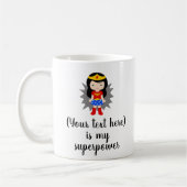 Cute Héros Superpuissance café Mug (Gauche)
