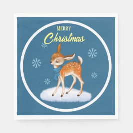 Cute hert-kerstpapier Napkin Servet