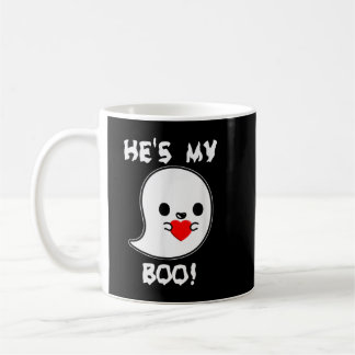 Cute He's my boo! ghosthirt by Halloween Hugs Koffiemok