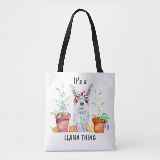 Cute Het is een Llama-ding Draagtas (Voorkant)