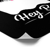 Cute Hey Boo Halloween Design Poster (Hoek)