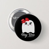 Cute Hey Boo Halloween Design Ronde Button 5,7 Cm (Voorkant /achterkant)