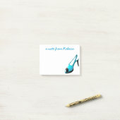 Cute High Hiel Shoe Turquoise Post-it® Notes (Op bureau)