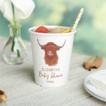 Cute Highland Koe Baby shower