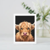 Cute Highland Koe Briefkaart (Staand voorkant)