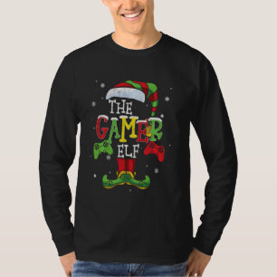 Cute Hilarious The Gamer Elf Family Matching Chris T-shirt