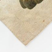 Cute Hippo Baby Fleece Blanket! Deken (Hoek)