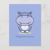 Cute Hippo Briefkaart (Voorkant)