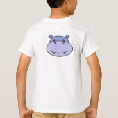 Cute Hippo Kinder T-shirt (Achterkant)