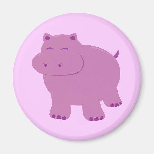 Cute Hippo Magneet (Voorkant)