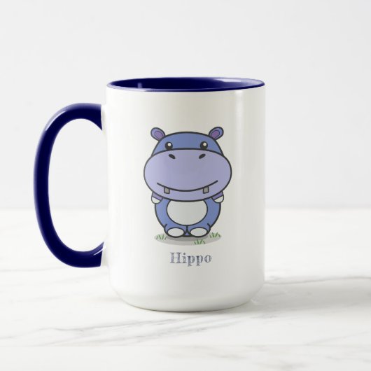 Cute Hippo Mug (Gauche)