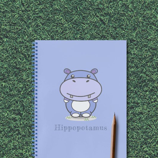 Cute Hippo Notitieboek