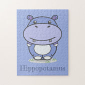 Cute Hippo Puzzle Legpuzzel (Verticaal)