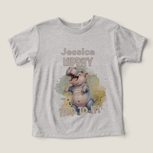 Cute Hippo Safari animal (Design Recto)