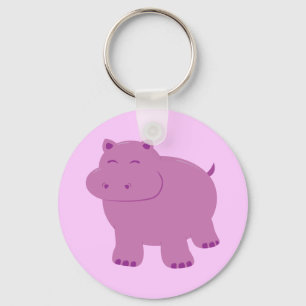 Cute Hippo Sleutelhanger