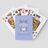Cute Hippo-speelkaarten Pokerkaarten (Achterkant)