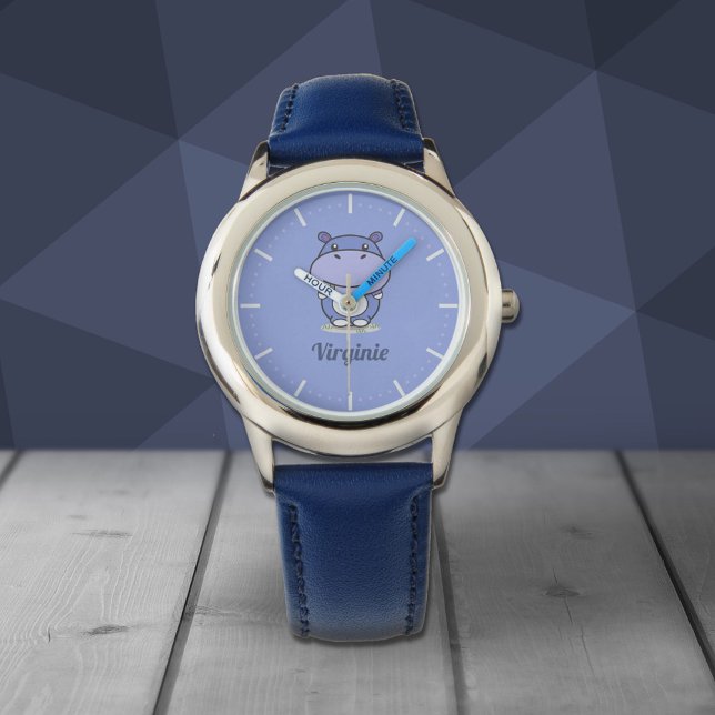 Cute Hippo Watch Horloge (Cute Hippo Watch)