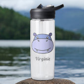 Cute Hippo Water Fles