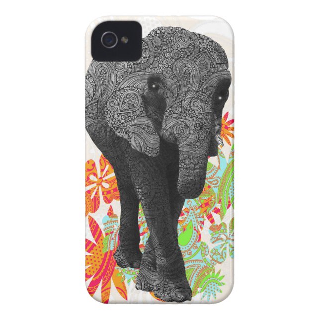 Cute Hippy Elephant Case-Mate iPhone Case (Achterkant)