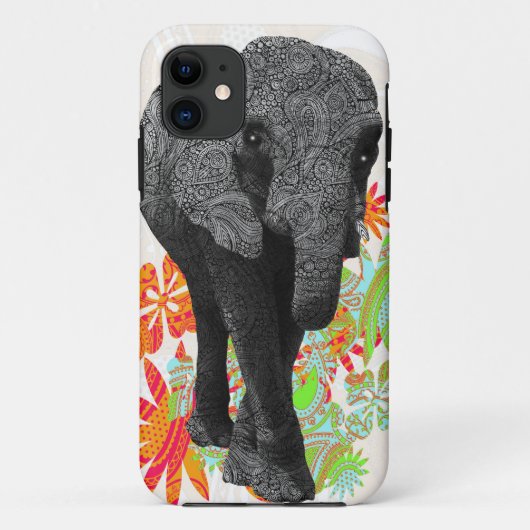 Cute Hippy Elephant Case-Mate iPhone Case (Achterkant)