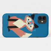 Cute Hipster Glasses Fox Case-Mate iPhone Case (Achterkant (horizontaal))