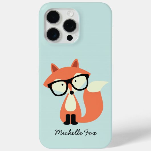 Cute Hipster Red Fox Case-Mate iPhone Case (Achterkant)