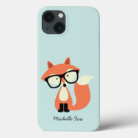 Cute Hipster Red Fox