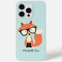 Cute Hipster Red Fox
