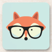 Cute Hipster Red Fox