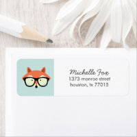 Cute Hipster Red Fox