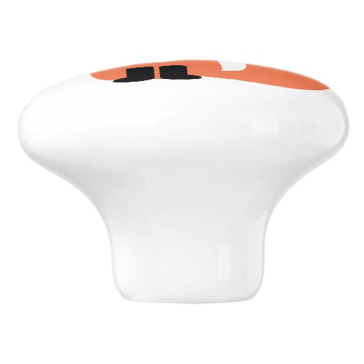 Cute Hipster Red Fox Keramische Knop (Zijkant)