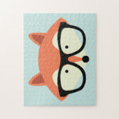 Cute Hipster Red Fox Legpuzzel (Verticaal)