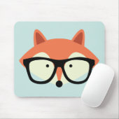 Cute Hipster Red Fox Muismat (Met muis)