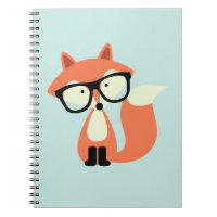 Cute Hipster Red Fox