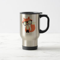 Cute Hipster Red Fox