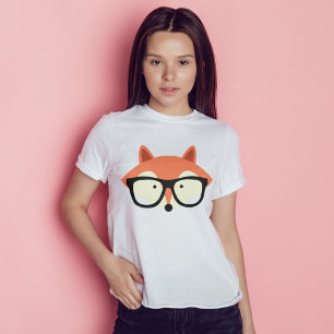 Cute Hipster Red Fox T-shirt