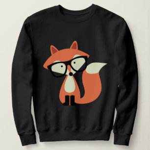Cute Hipster Red Fox Trui