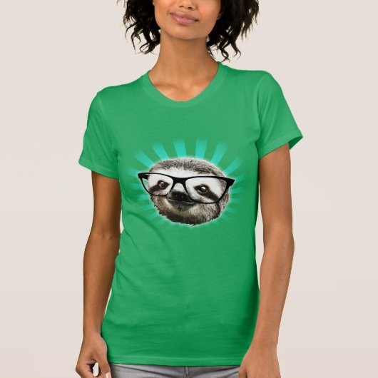 Cute! Hipster-sleuf T-shirt (Voorkant)