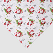 Cute Ho Ho Ho Modern Kerstkerstkerstkerstkerstman Tissuepapier (Detail)