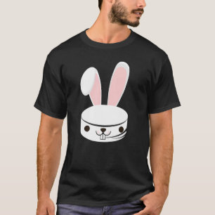 Cute Hockey Bunny Kinder Boys Girls Happy Paast T-shirt