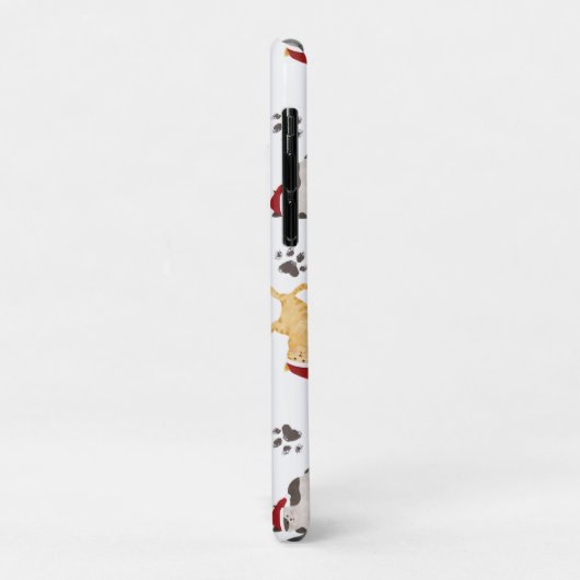 Cute Holiday Cat Pattern Case-Mate iPhone Case (Achterkant/links)