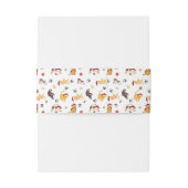 Cute Holiday Cat Pattern Uitnodigingen Wikkel (Achterkant Voorbeeld)
