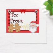 Cute Holiday Cft Label Visitekaartjes (Bureau)