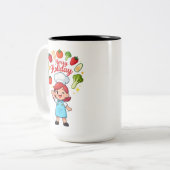 Cute Holiday Chef Mug with Festive Veggies (Devant gauche)