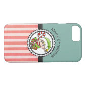 Cute Holiday Elf met Candy Cane Merry Kerstmis Case-Mate iPhone Case (Achterkant (Horizontaal))