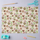 Cute Holiday Elf met decoratieve kerstDesign Tissuepapier (Craft)