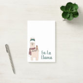 Cute Holiday Fa La Llama-ontwerp Post-it® Notes (Kantoor)
