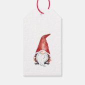 Cute Holiday Gnome Cadeaulabel (Achterkant)
