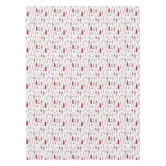 Cute Holiday Kerstmis Patroon Tafelkleed (Voorkant)