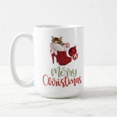 Cute Holiday Kitten Mug (Gauche)